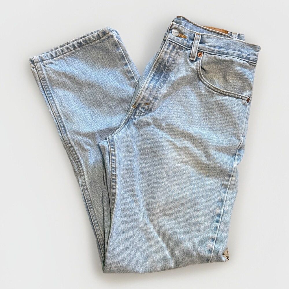 Vintage 90s Levi’s 505 Denim Jeans Men’s 31x30 Light Wash Grunge